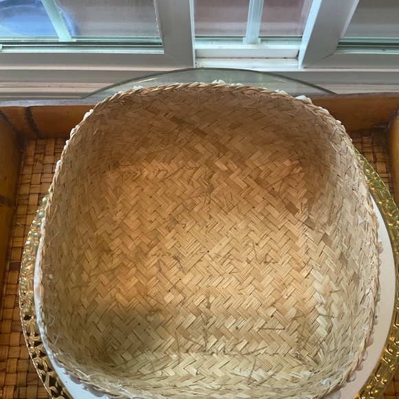 Beautiful Large Beaded Offering Basket With Cover - Picture 5 of 9